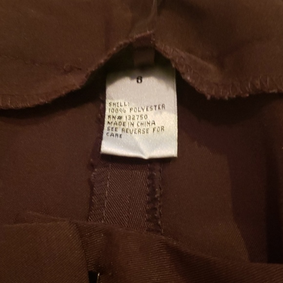 Brown polyester slacks - Picture 4 of 4